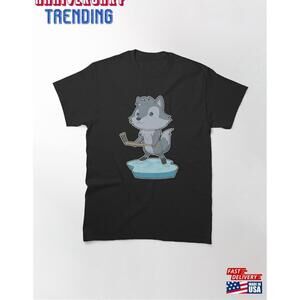 Wolf Field Hockey Stick Sports Classic Tshirt Unisex